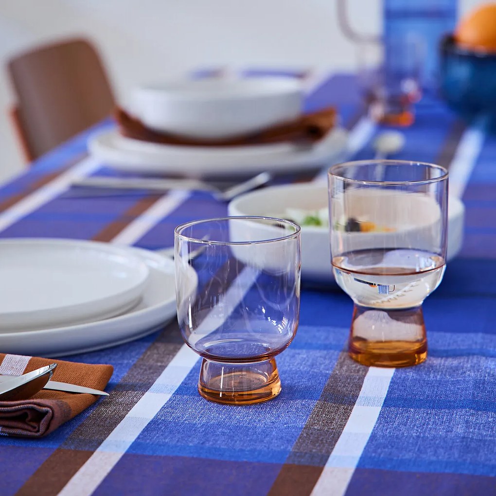 Set van 4 gekleurde waterglazen, Helly