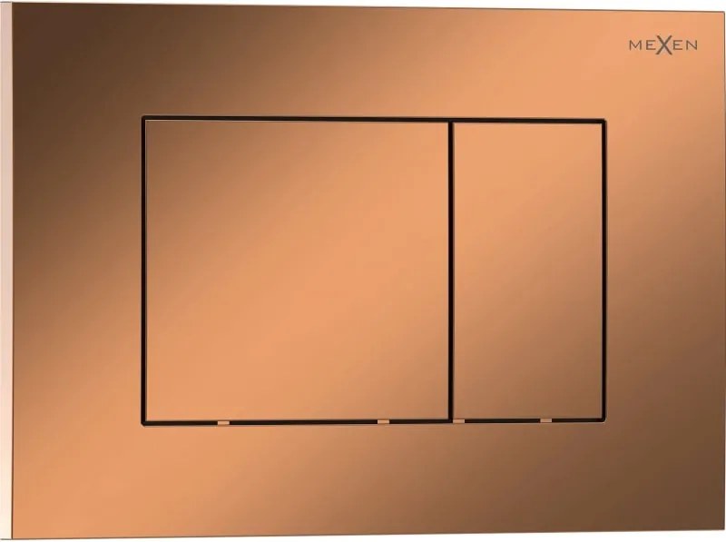 Mexen Tex 02 spoelknop, glanzend roze goud - 6102-09