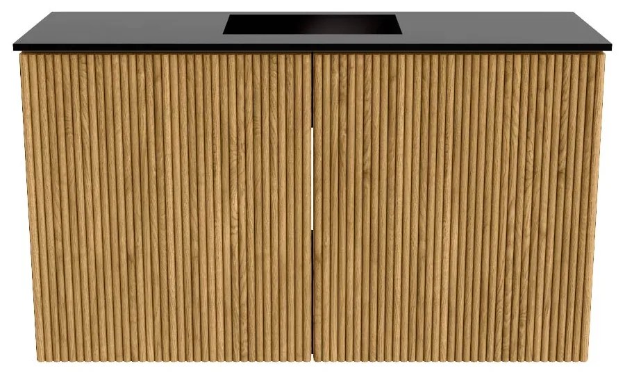 Mondiaz Joya 70cm toiletmeubel oak met wastafel faye midden zonder kraangat urban