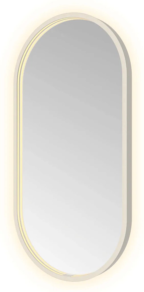 Hotbath &More Oval spiegel ovaal 40x80cm RVS