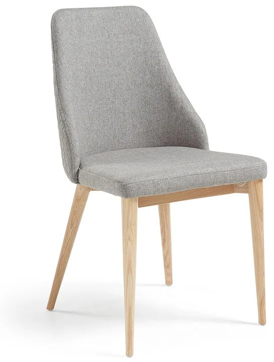 Kave Home Rosie Design Eetkamerstoel Lichtgrijs