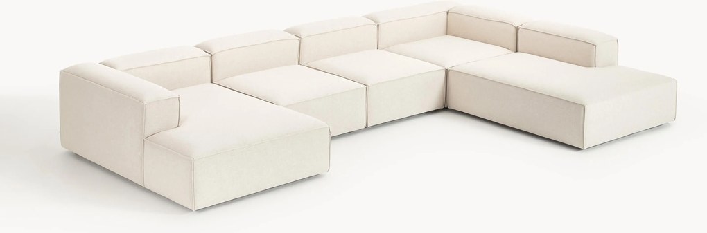 Modulaire U-bank Lennon van linnenmix