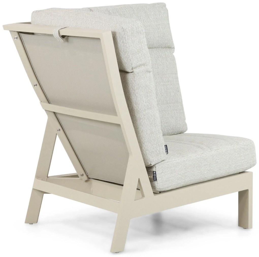Hoek loungeset 6 personen Aluminium Taupe Lifestyle Garden Furniture Evora