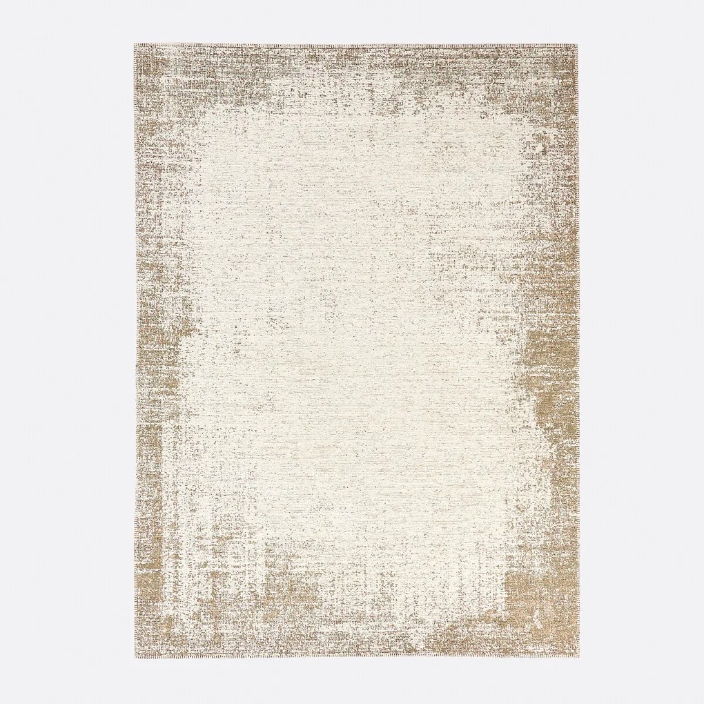 Plat geweven vloerkleed met used effect, Inoka