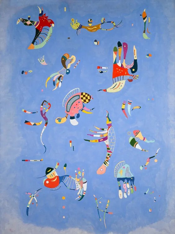 Kunstreproductie Sky Blue (1940), Wassily Kandinsky