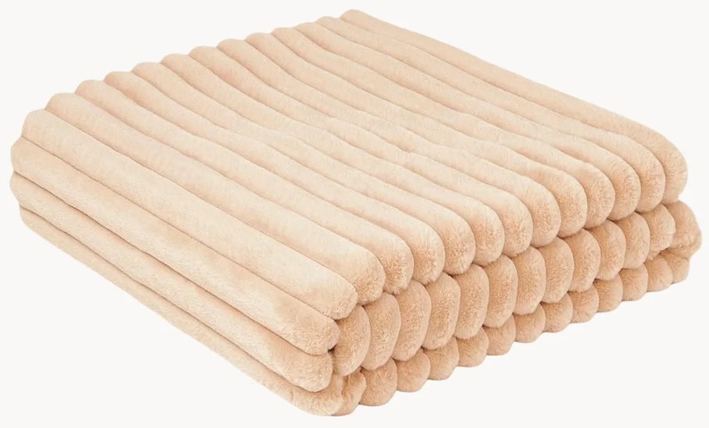 Zachte plaid Lovey van imitatiebont