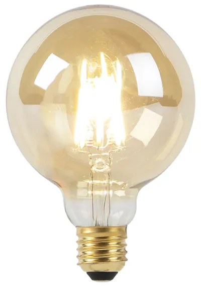 E27 dim to warm LED goldline filament lamp G95 8W 2000-2600K