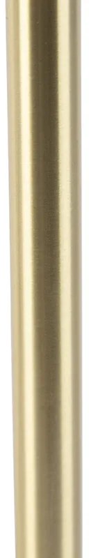 Klassieke tafellamp messing met zwarte kap 32 cm - Simplo