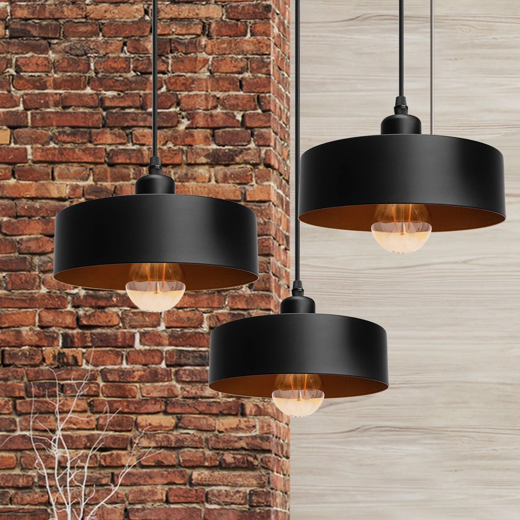 Hanglamp APP1334-3CP Black Gold