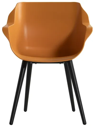 Hartman Sophie Studio dining armstoel - Indian Orange - Alu poot