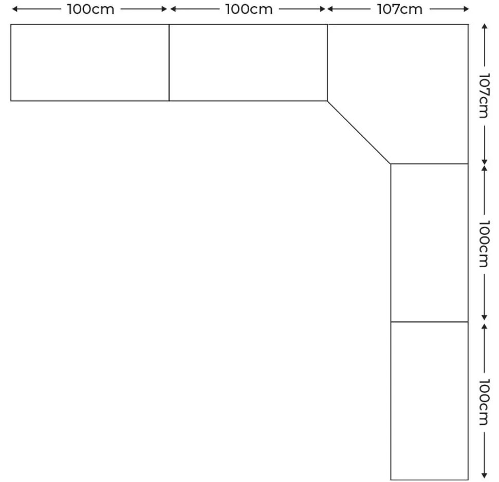 Goossens Excellent Kast Systeem Statement, 9 draaideuren met hoekkast inloop 45 graden 305 cm breed 223 cm hoog 305 cm diep