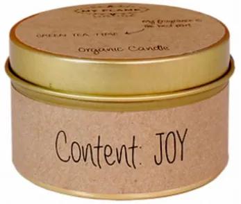 My Flame Lifestyle scented soy candle kraft content: joy