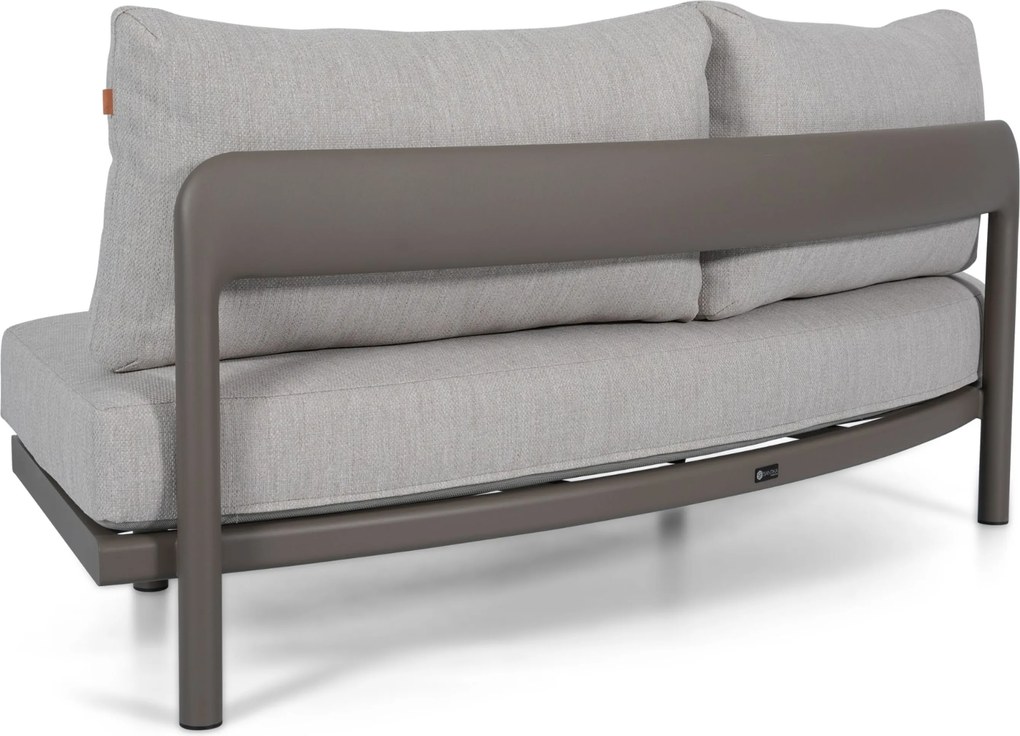 Hoek loungeset 4 personen Aluminium Taupe  Santika Furniture Santika