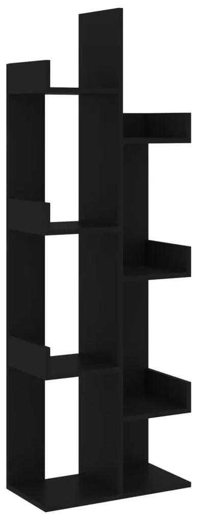 vidaXL Boekenkast 48x25,5x140 cm bewerkt hout zwart