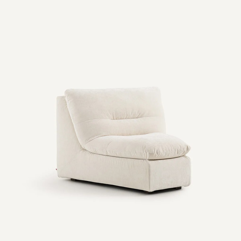 Modulaire hoekzetel in chenille fluweel, Giuliano