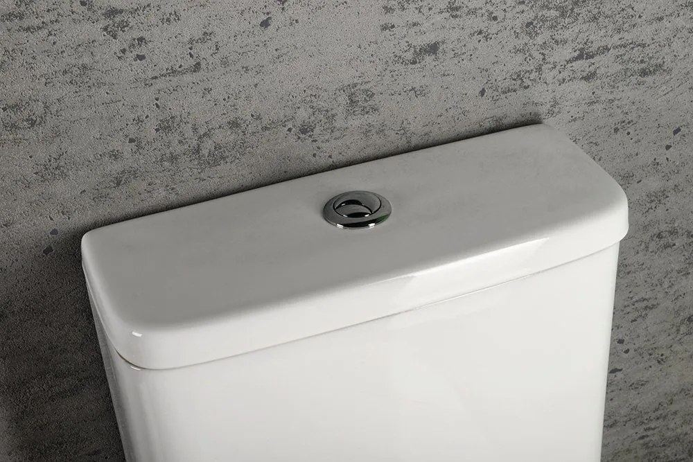 Sapho Turku duoblok toilet randloos wit met zitting