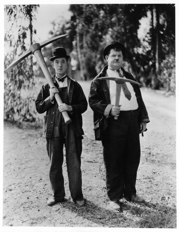 Foto Stan Laurel And Oliver Hardy In 'The Hoose-Gow', Archive Photos