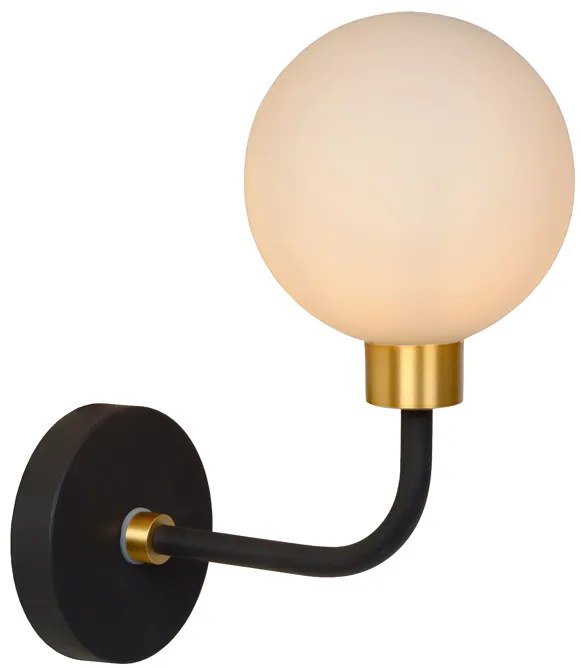 Lucide Berend wandlamp 33W laag zwart