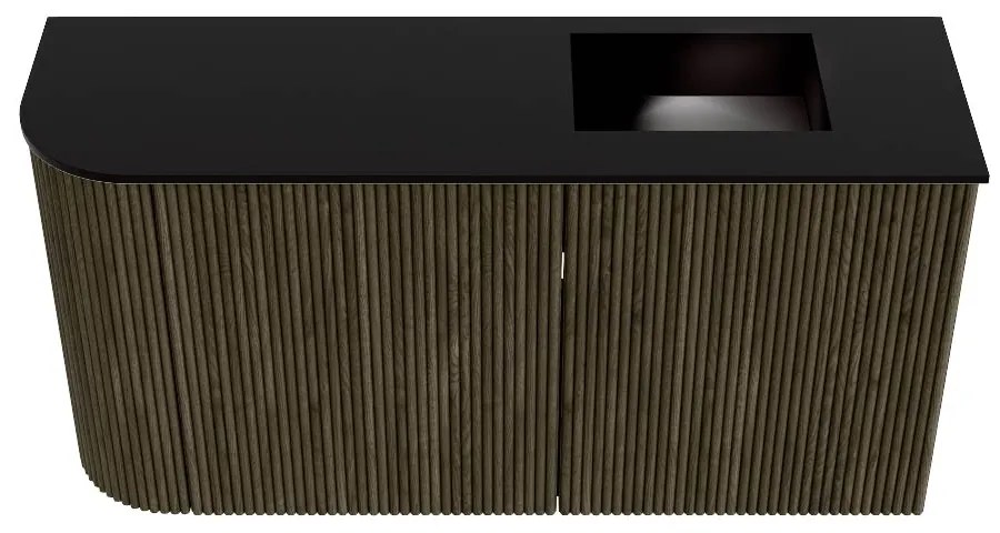 Mondiaz Joya 80cm toiletmeubel ronding links shadow met wastafel faye rechts 1 kraangat urban