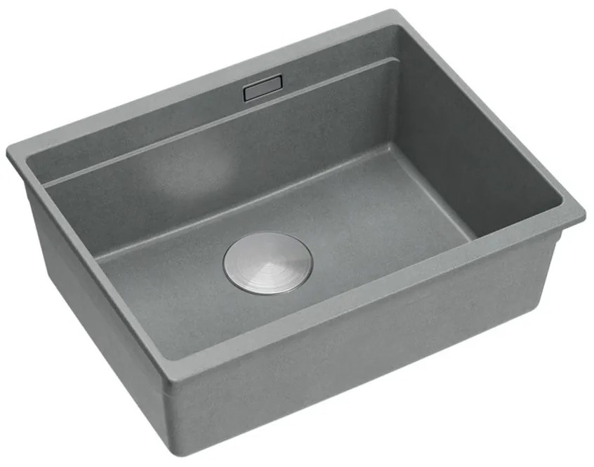 granieten spoelbak Logan 100 Grey Metallic