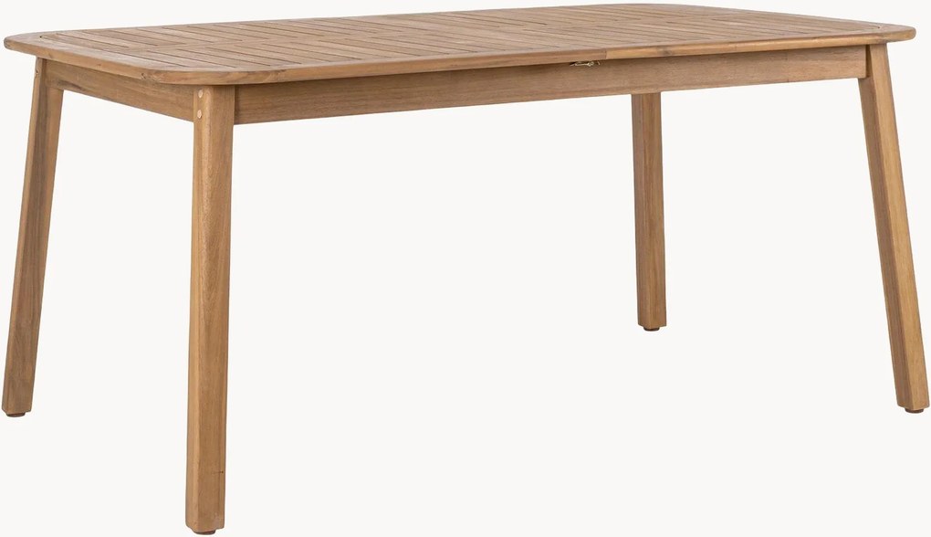 Uitschuifbare tuintafel Danubio van acaciahout, in verschillende formaten