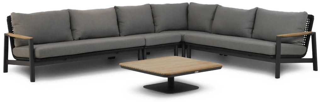 Hoek loungeset 6 personen Aluminium/Rope Grijs  Coco Ralph