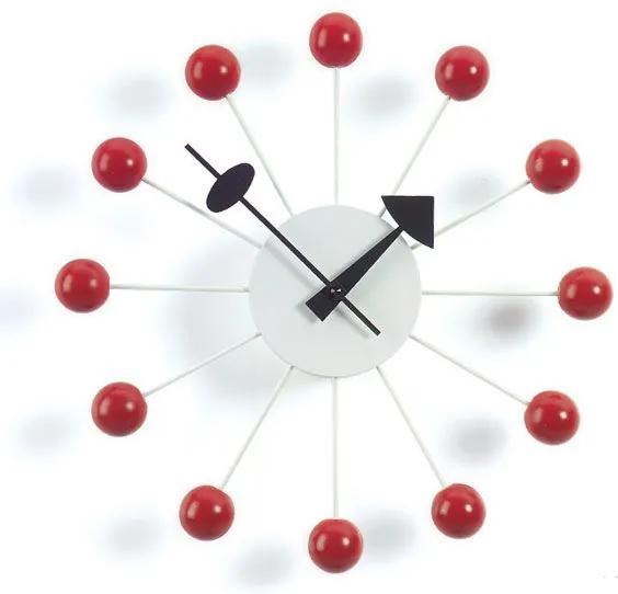 Vitra Ball Clock klok rood