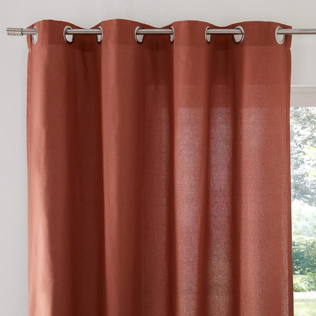 Katoenen gordijn met oogjes Scenario