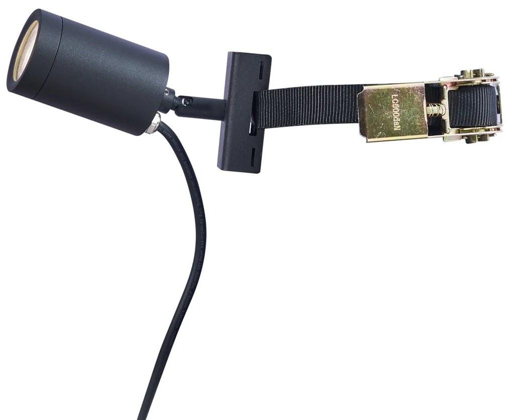 Buitenspot zwart voor aan boom GU10 50mm draai- en kantelbaar IP65 - Solo