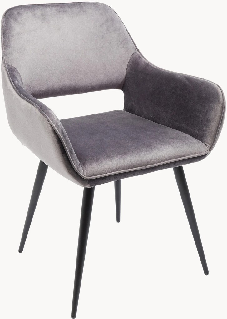 Fluwelen armstoelen San Francisco, 2 stuks
