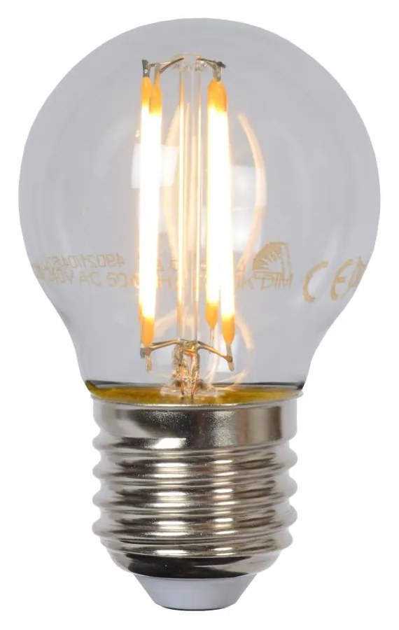 Lucide Bulb dimbare LED lamp 2700K E27 4W 4.5cm transparant