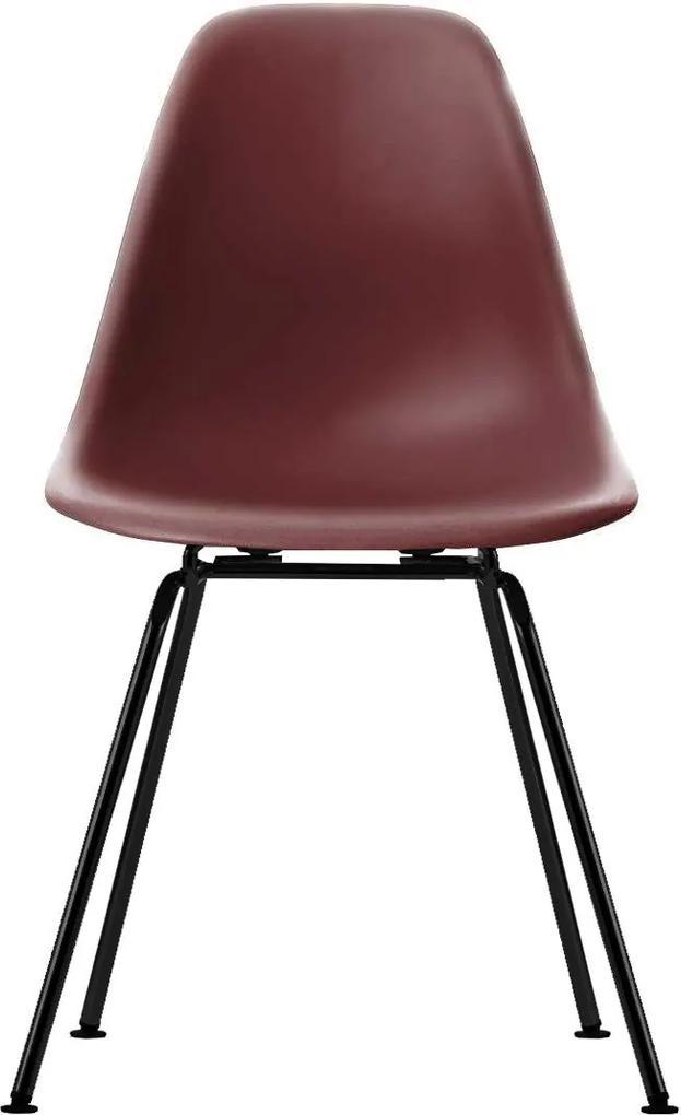 Vitra DSX stoel kuip oxide rood onderstel zwart gepoedercoat