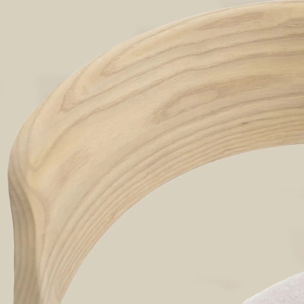 Houten Stoel Met Armleuningen Naturel