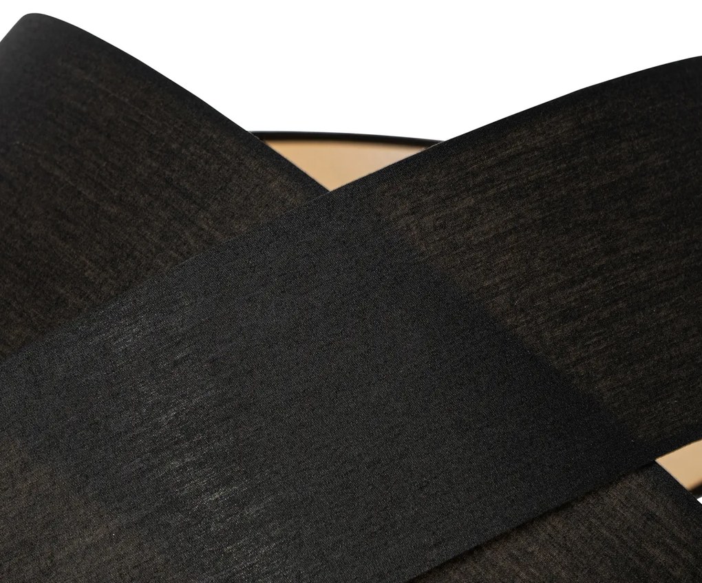 Moderne vloerlamp zwart - Cloth