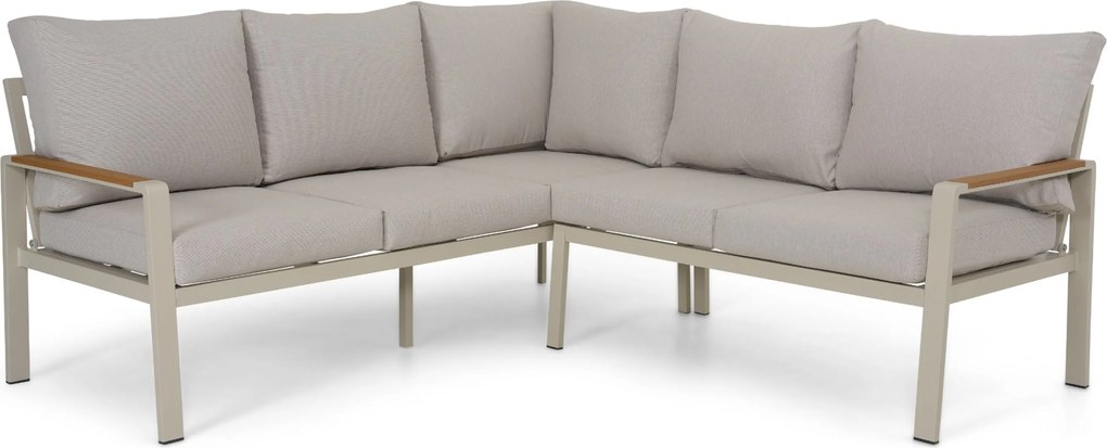 Hoek loungeset 5 personen Aluminium Taupe  Domani Furniture Leaf