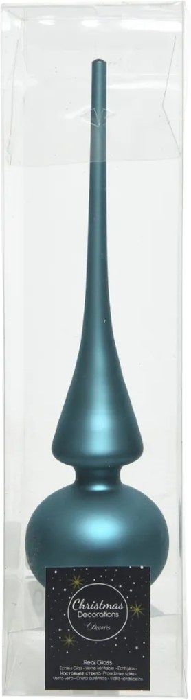 Piek glas mat dia 6x26 cm turquoise