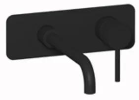 Plieger Roma 2-gats wandkraan met lange uitloop mat zwart ID206 MAT BLACK