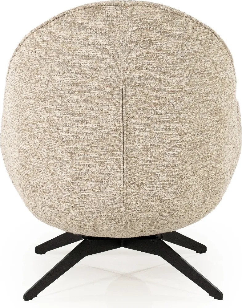 Draaibare Fauteuil Met Voetenbank Taupe