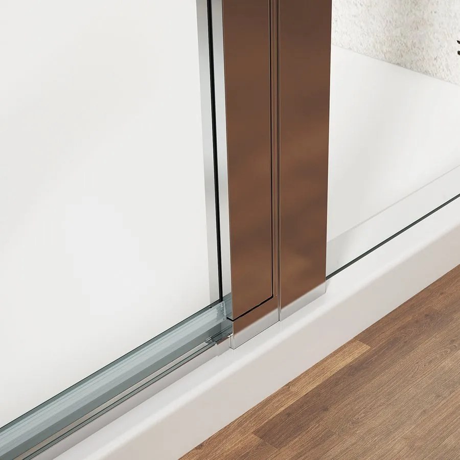 Gelco Loro douchecabine met draaideur 100x110cm chroom