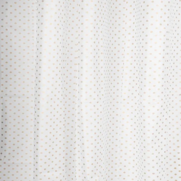 Differnz Dots Peva douchegordijn 180x200cm goud