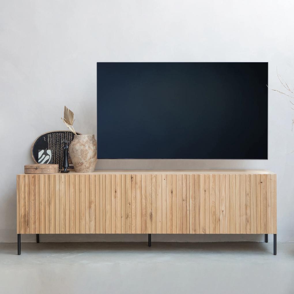 WOOOD TV-meubel 'Gravure' 180cm, kleur Naturel