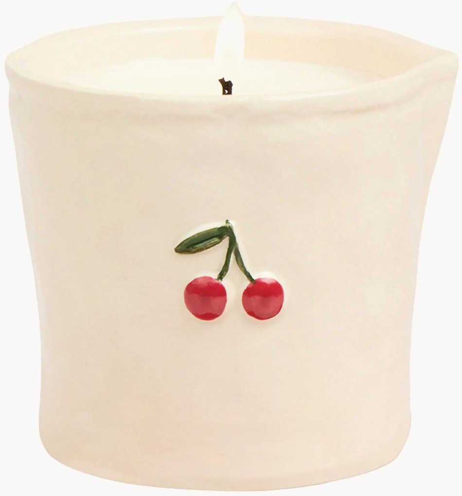 Geurkaars Cherry (gerookte kers) van keramiek