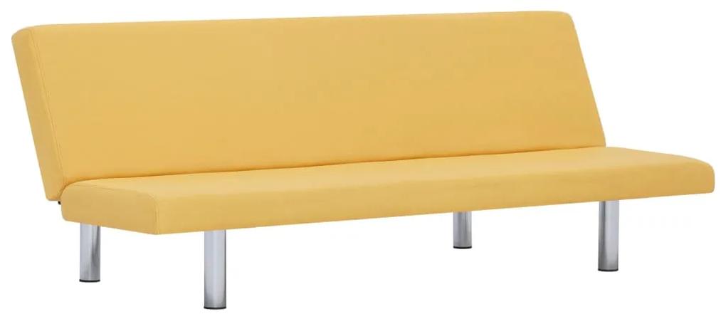 vidaXL Slaapbank polyester geel