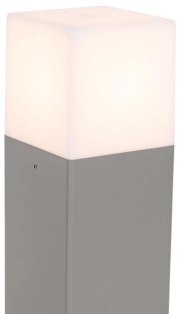 Moderne staande buitenlamp grijs 30 cm IP44 - Denmark Modern E27 IP44 Buitenverlichting