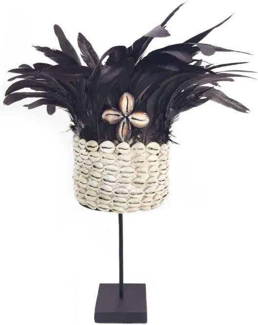 Little Lofts | Verentooi hoogte 35 cm x breedte 27 cm zwart decoratieve objecten veren, schelp decoratie woonaccessoires | NADUVI outlet