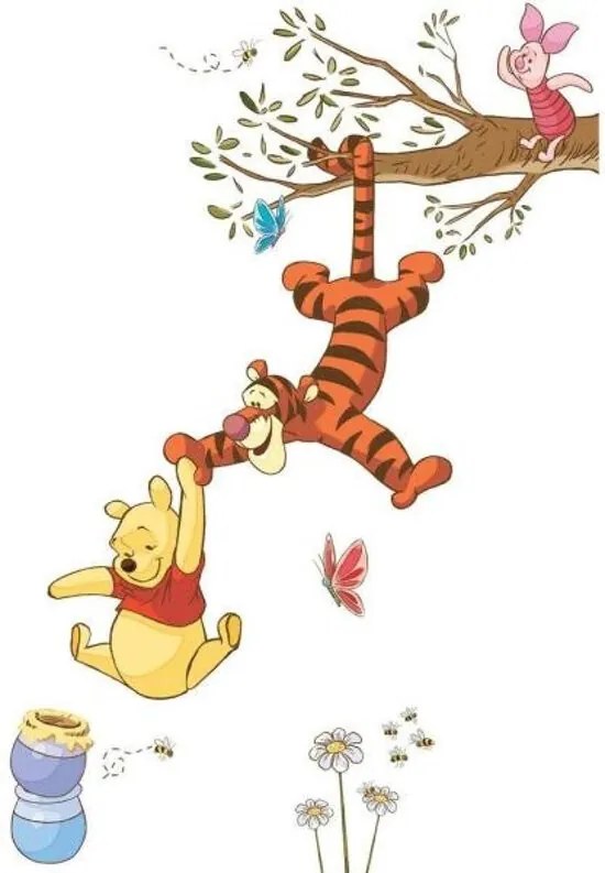 Disney Muursticker Winnie the Pooh Swinging for Honey - Multi