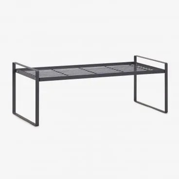 Izarne Ijzeren Opbergrek Grijs – Grafiet & 50 Cm - Sklum