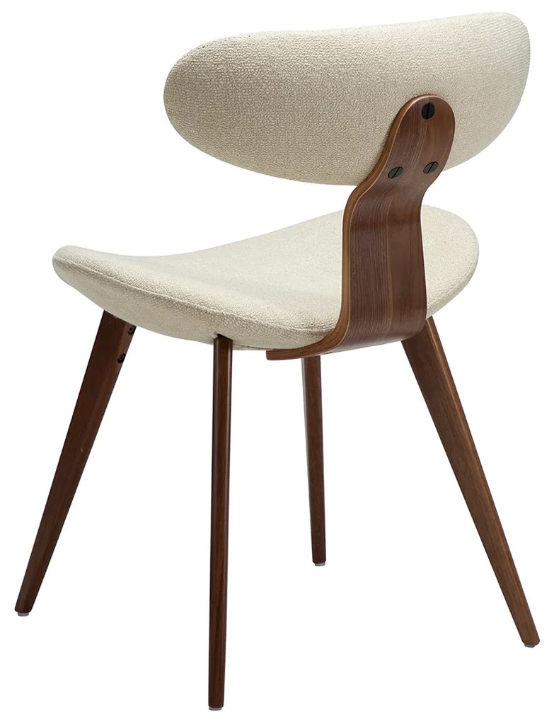 Dan-Form Buckle Eetkamerstoel Scandinavisch Design Almond Walnoot