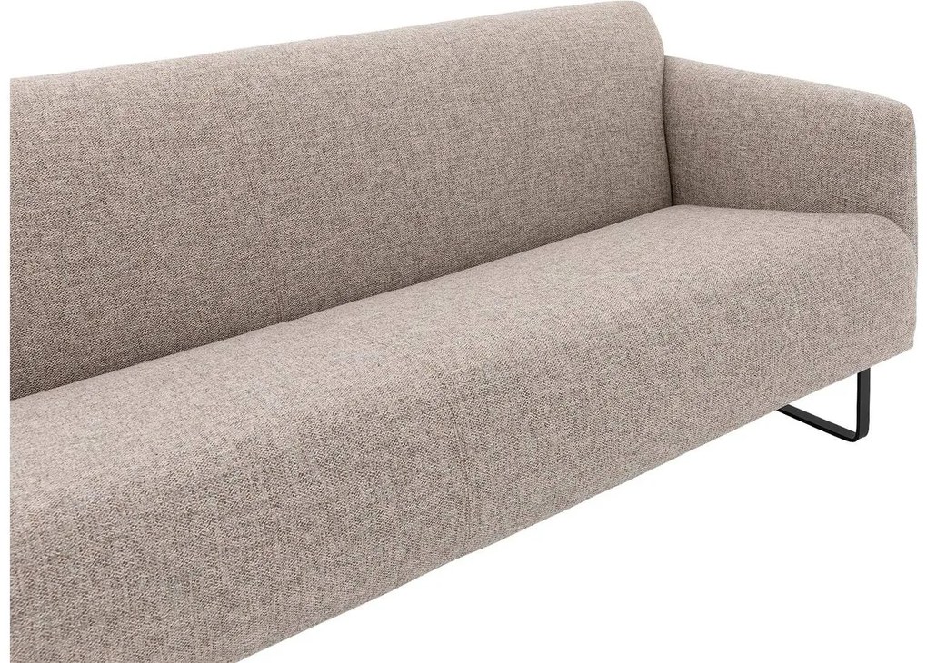 Goossens Excellent Bank Montreal beige, stof, 3-zits, modern design