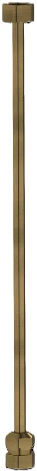 Plieger Roma aansluitstang 40cm messing geborsteld